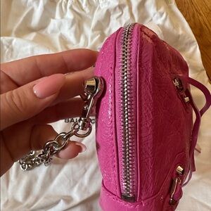 Balenciaga reporter extra small leather bag pink